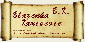 Blaženka Kamišević vizit kartica